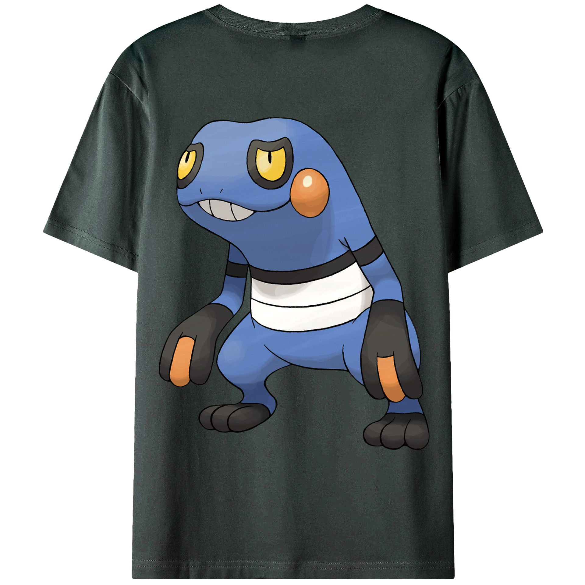 （画像用） ポケットモンスター Pokémon 綿100％ メンズ半袖Tシャツ（バックプリント） 通気性
